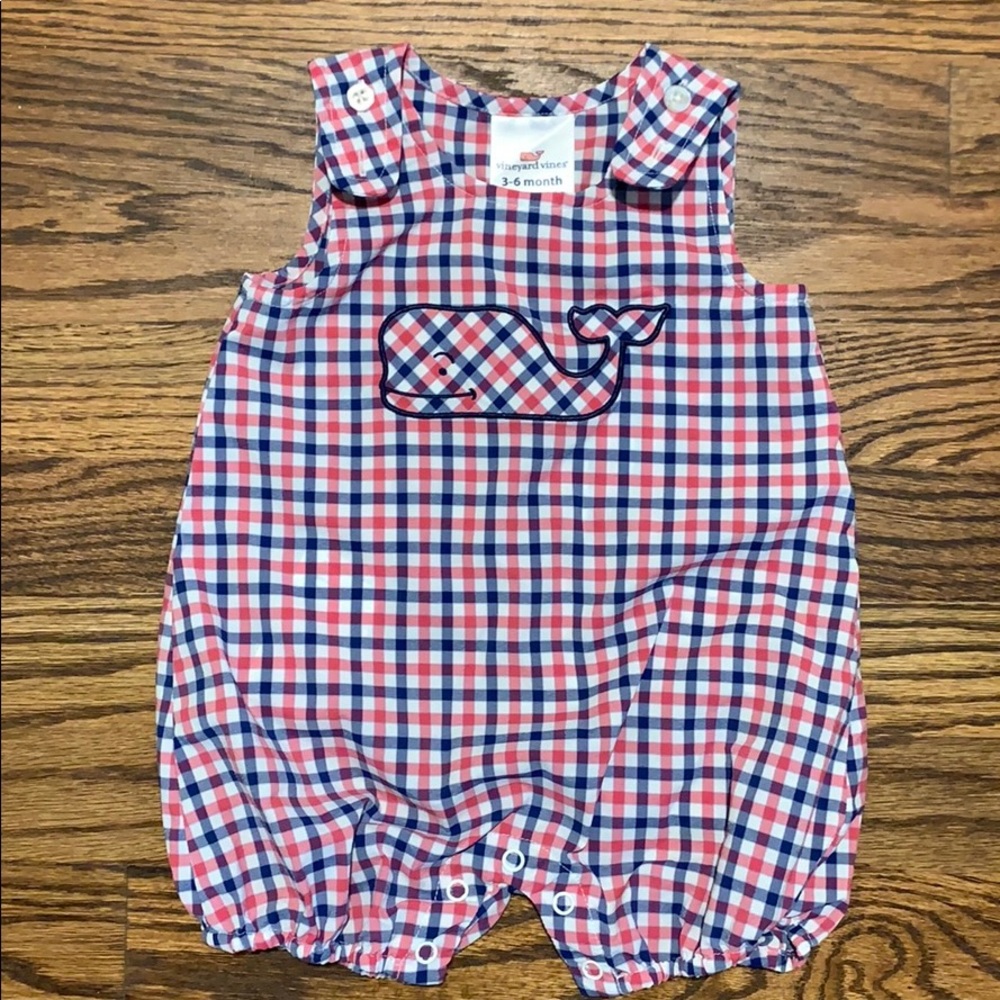 NWT Vineyard Vines Baby Gingham Classic Jon Jon